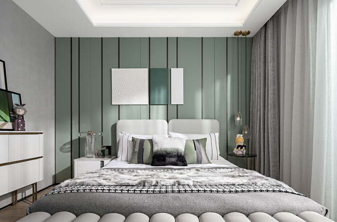 簡歐輕奢風(fēng)格室內(nèi)設(shè)計家裝案例-臥室 簡歐輕奢風(fēng)格室內(nèi)設(shè)計家裝案例-臥室