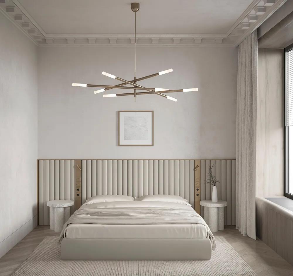 輕奢極簡風格室內(nèi)家裝案例效果圖-臥室 輕奢極簡風格室內(nèi)家裝案例效果圖-臥室