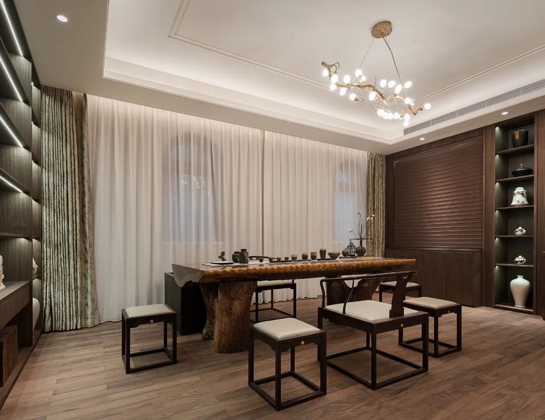 簡歐風(fēng)格家裝設(shè)計(jì)別墅裝修效果圖-茶室 簡歐風(fēng)格家裝設(shè)計(jì)別墅裝修效果圖-茶室