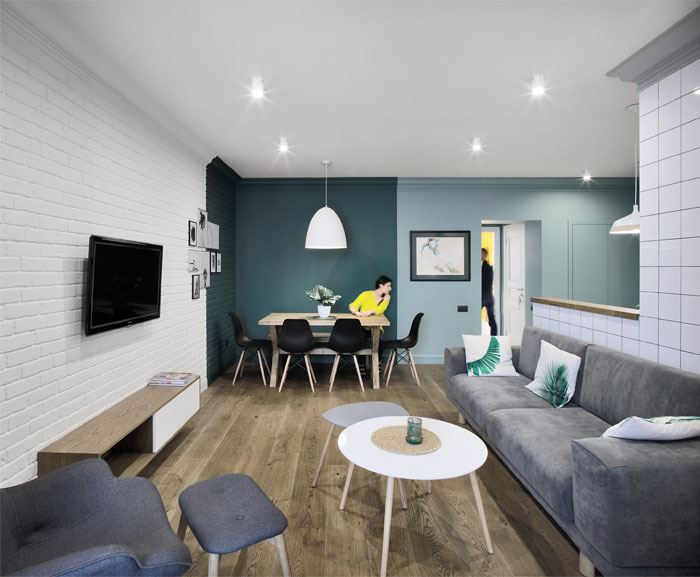 廣州市珊瑚灣畔歐式風(fēng)格二居室裝修案例