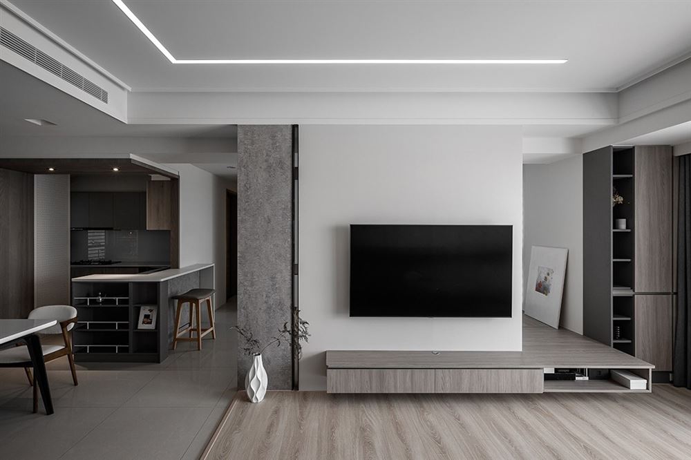 廣州市合景臻頤府現(xiàn)代簡約風格三居室裝修案例