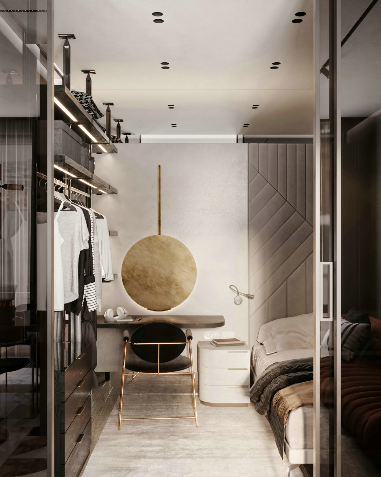 佛山裝修公司現(xiàn)代簡約風(fēng)格公寓裝修效果圖-臥室 佛山裝修公司現(xiàn)代簡約風(fēng)格公寓裝修效果圖-臥室