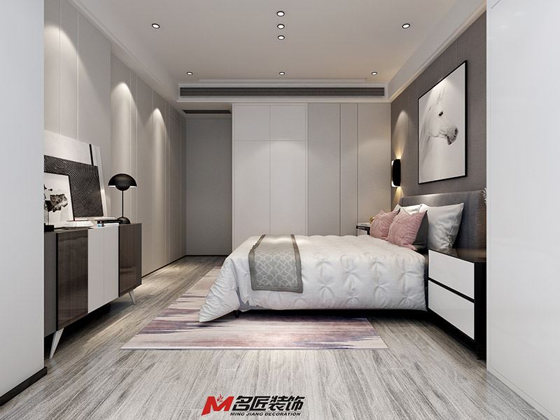 臺州市濱海苑現(xiàn)代簡約風(fēng)格三居室裝修案例