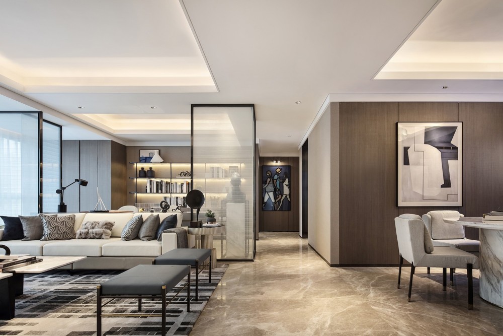 現(xiàn)代輕奢風(fēng)格室內(nèi)設(shè)計(jì)家裝案例-客餐廳 現(xiàn)代輕奢風(fēng)格室內(nèi)設(shè)計(jì)家裝案例-客餐廳