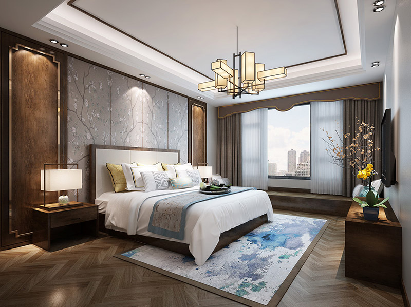 簡(jiǎn)歐輕奢風(fēng)格室內(nèi)裝修效果圖-尚都城奧特萊斯四居160平米-臥室 簡(jiǎn)歐輕奢風(fēng)格室內(nèi)裝修效果圖-尚都城奧特萊斯四居160平米-臥室