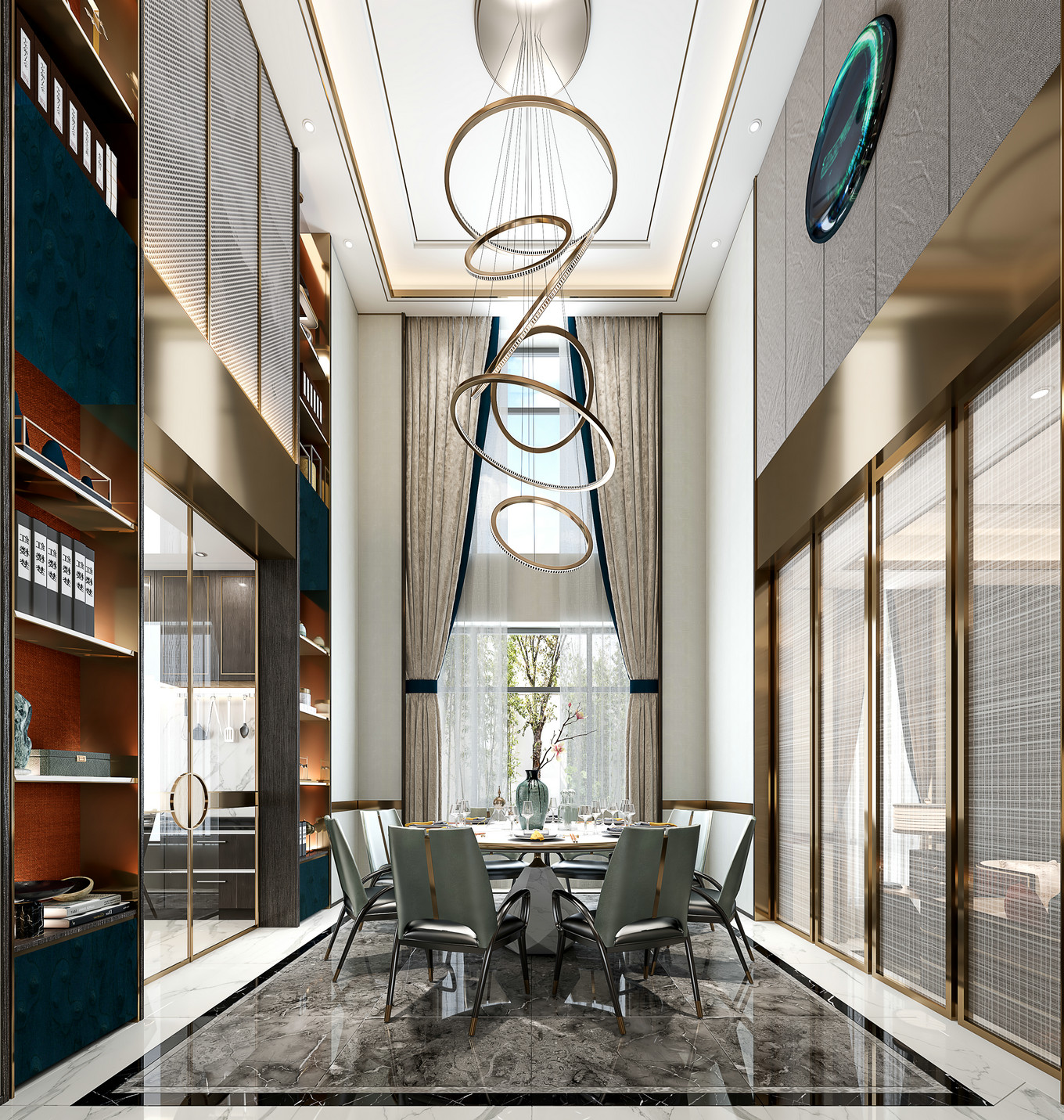 現(xiàn)代簡約風(fēng)格別墅室內(nèi)設(shè)計家裝案例-餐廳 現(xiàn)代簡約風(fēng)格別墅室內(nèi)設(shè)計家裝案例-餐廳