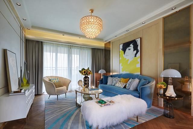 廣州市江南西小區(qū)歐式風格三居室裝修案例