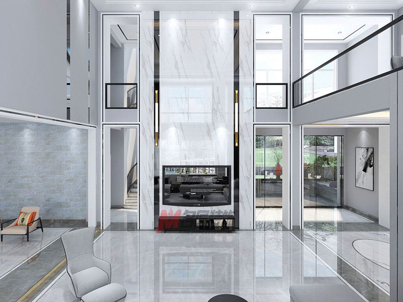 自貢市泰豐國際城一期現(xiàn)代風格別墅裝修案例