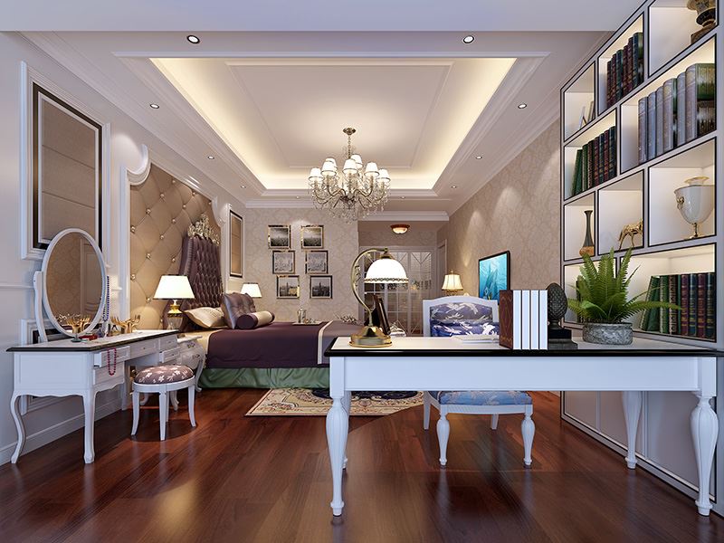 佛山市美的·東樾灣歐式風(fēng)格四居室裝修案例