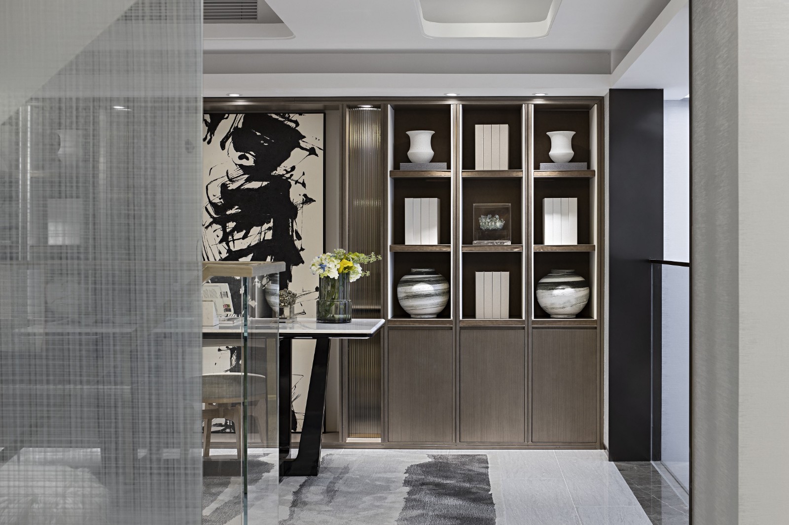 現(xiàn)代輕奢風(fēng)格別墅室內(nèi)設(shè)計(jì)家裝案例-書(shū)房 現(xiàn)代輕奢風(fēng)格別墅室內(nèi)設(shè)計(jì)家裝案例-書(shū)房