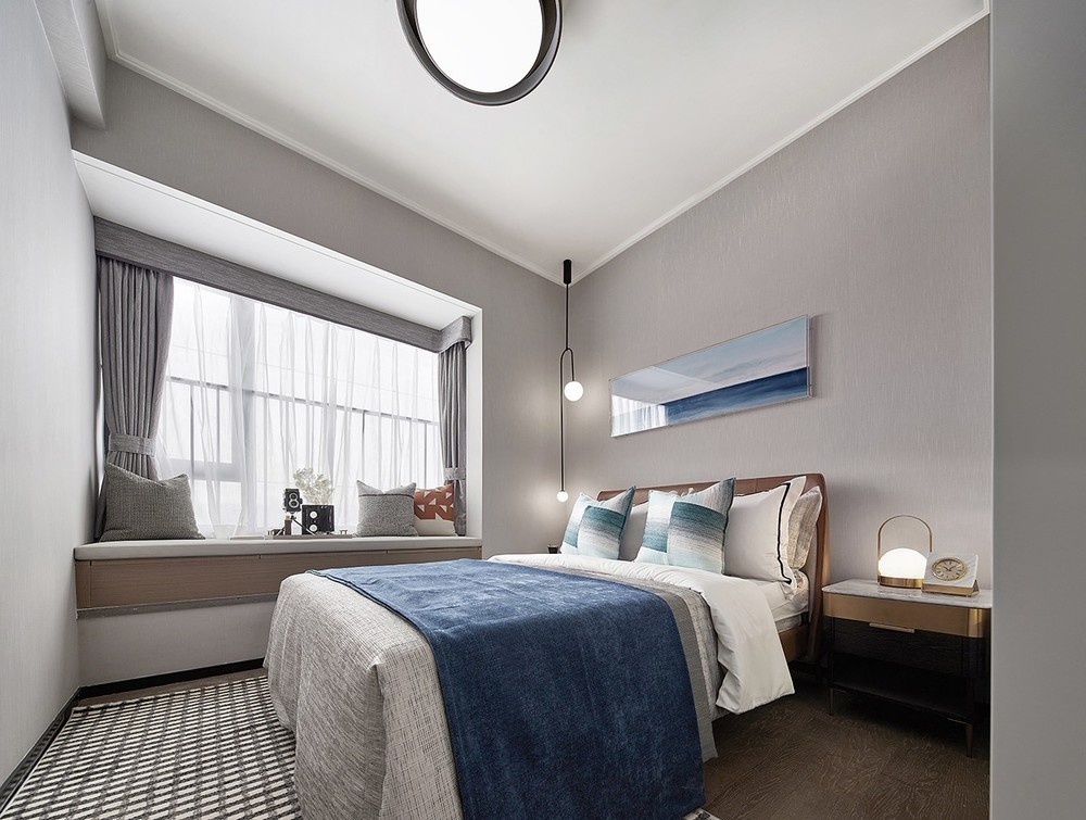 現(xiàn)代簡約風(fēng)格室內(nèi)家裝案例效果圖-次臥 現(xiàn)代簡約風(fēng)格室內(nèi)家裝案例效果圖-次臥