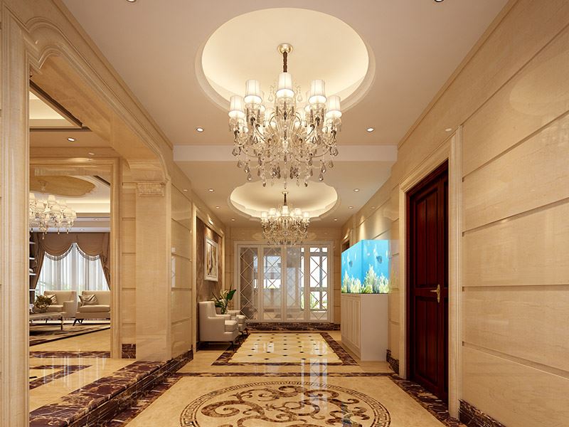 佛山市旭輝江山輕奢風格四居室裝修案例