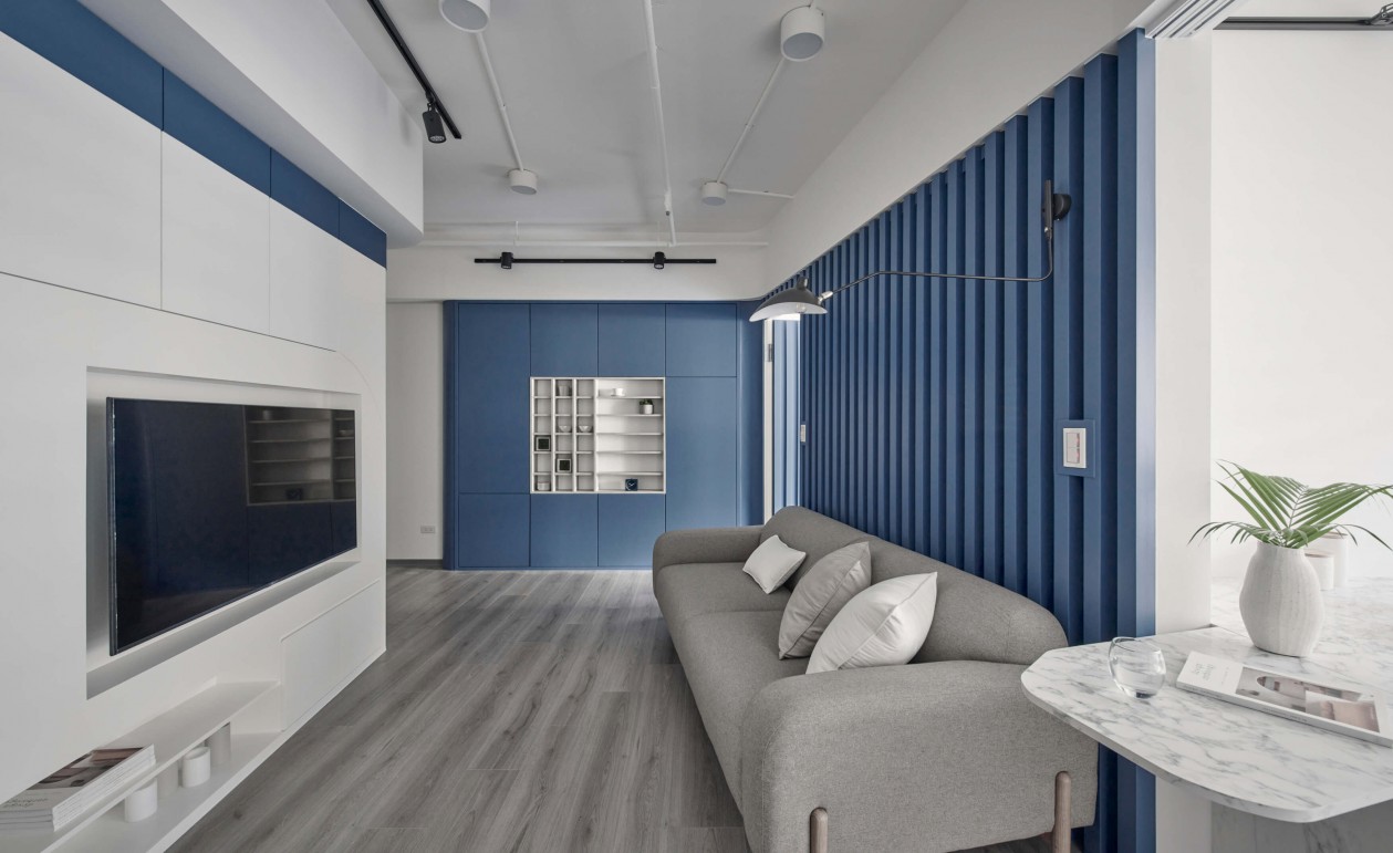 現(xiàn)代簡約風(fēng)格室內(nèi)家裝案例效果圖-客廳電視背景墻 現(xiàn)代簡約風(fēng)格室內(nèi)家裝案例效果圖-客廳電視背景墻