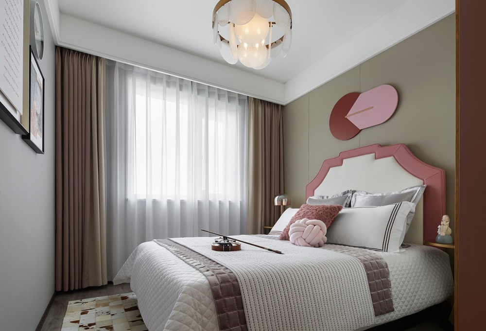 港式現(xiàn)代風格室內家裝案例效果圖-次臥 港式現(xiàn)代風格室內家裝案例效果圖-次臥