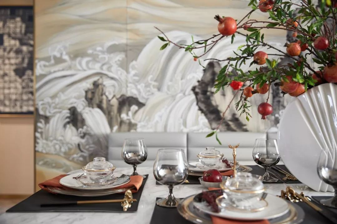 新中式風(fēng)格家裝設(shè)計室內(nèi)裝修效果圖-餐廳 新中式風(fēng)格家裝設(shè)計室內(nèi)裝修效果圖-餐廳