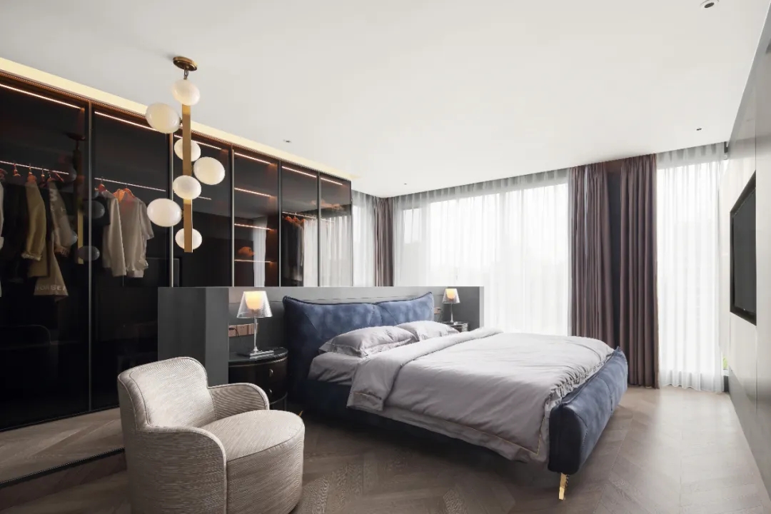 輕奢風格家裝設(shè)計室內(nèi)裝修效果圖-臥室 輕奢風格家裝設(shè)計室內(nèi)裝修效果圖-臥室