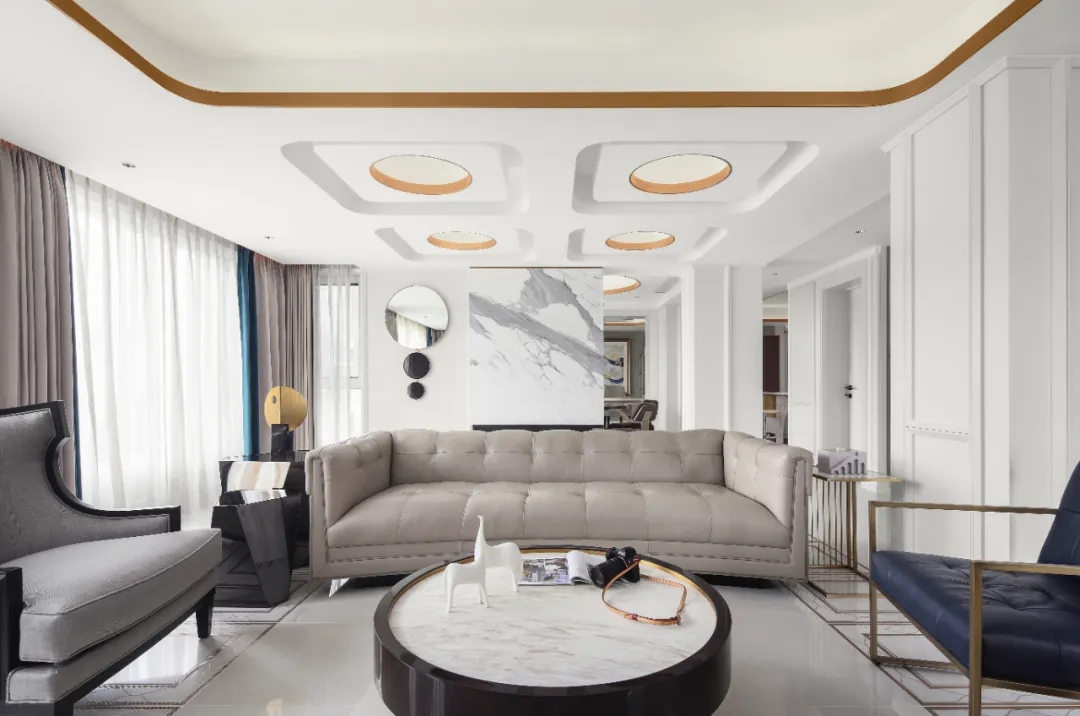 輕奢風格家裝設(shè)計室內(nèi)裝修效果圖-客廳 輕奢風格家裝設(shè)計室內(nèi)裝修效果圖-客廳