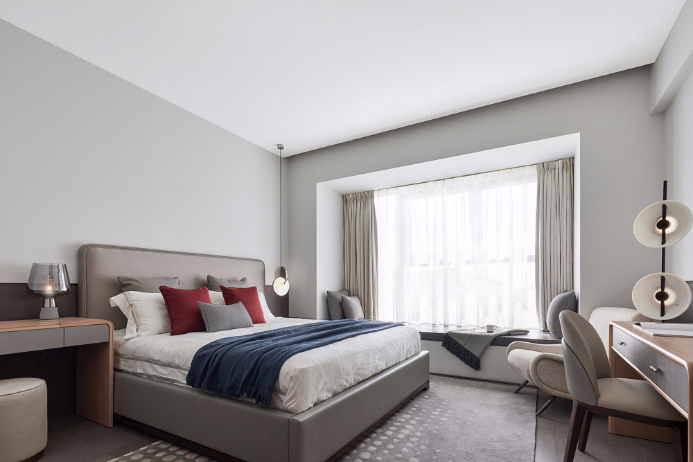 現(xiàn)代簡約風(fēng)格室內(nèi)家裝案例效果圖-主臥 現(xiàn)代簡約風(fēng)格室內(nèi)家裝案例效果圖-主臥