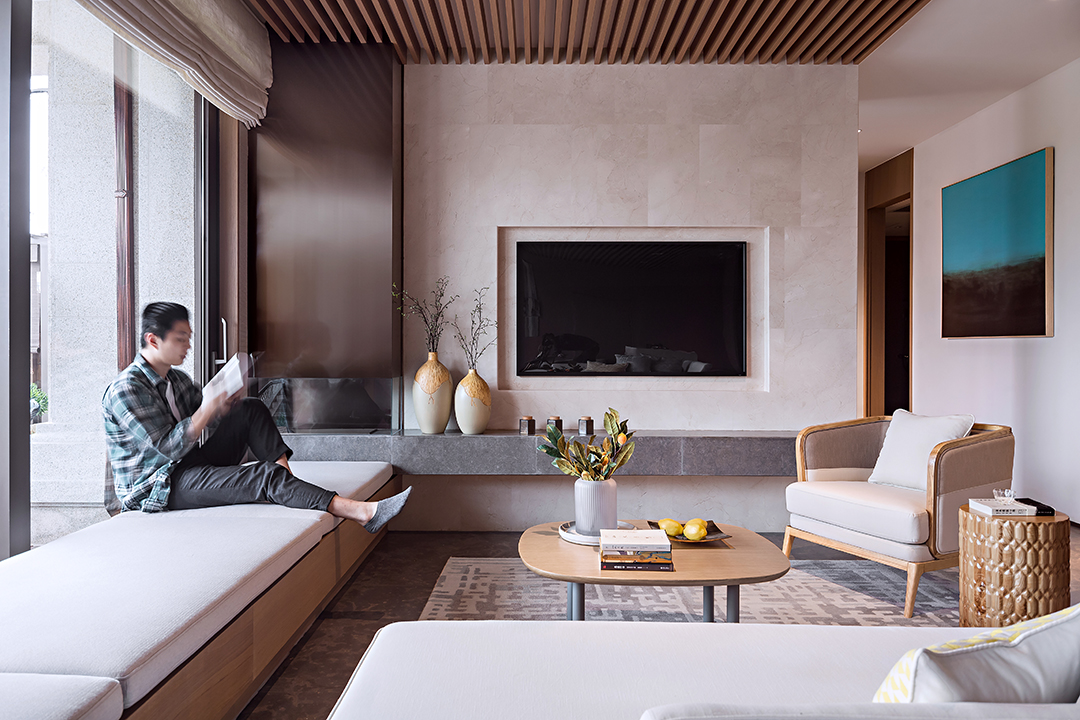 日式原木簡約風(fēng)格室內(nèi)家裝案例效果圖-客廳飄窗 日式原木簡約風(fēng)格室內(nèi)家裝案例效果圖-客廳飄窗