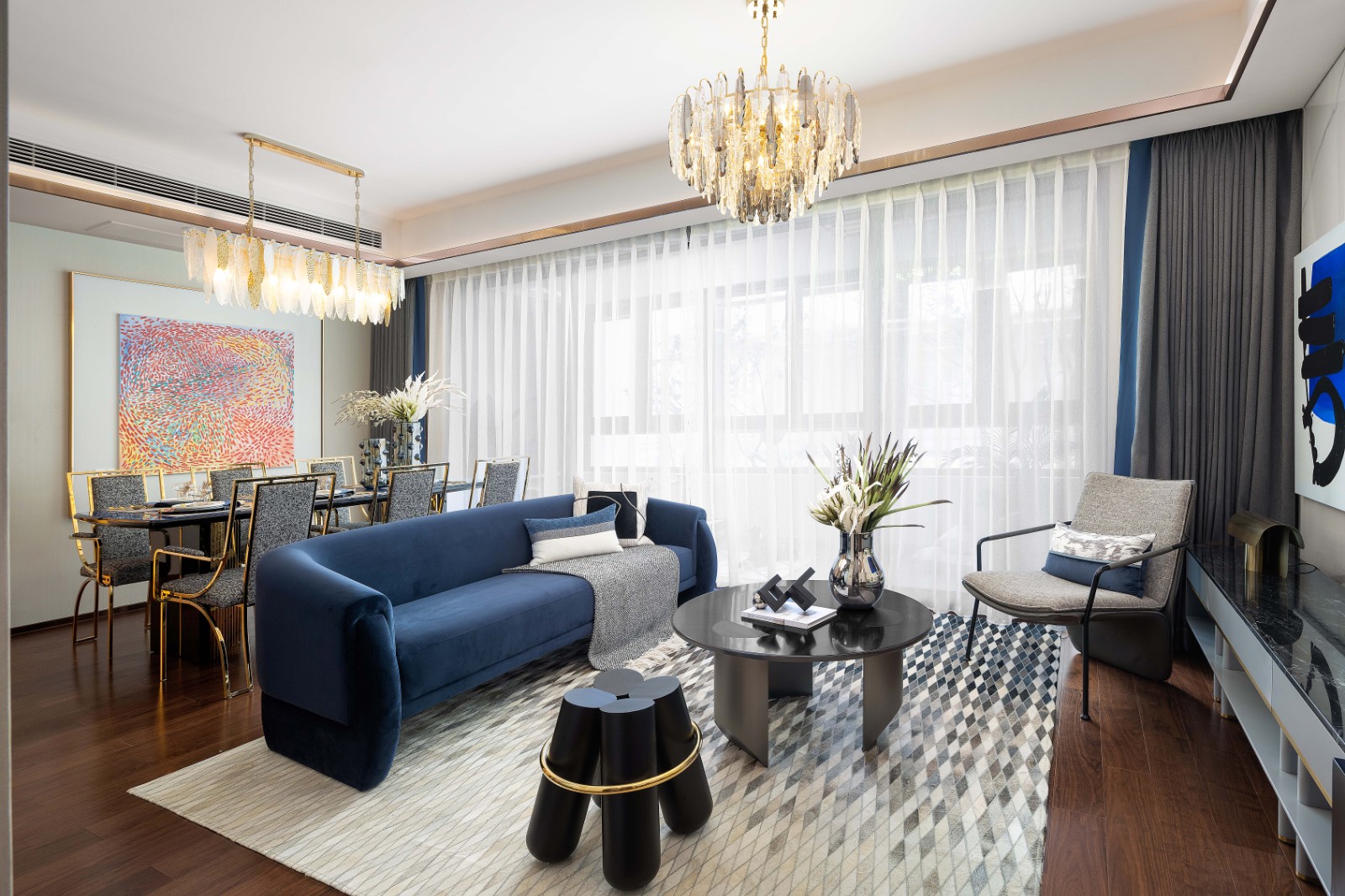 包豪斯風格室內(nèi)設(shè)計家裝案例-客廳 包豪斯風格室內(nèi)設(shè)計家裝案例-客廳