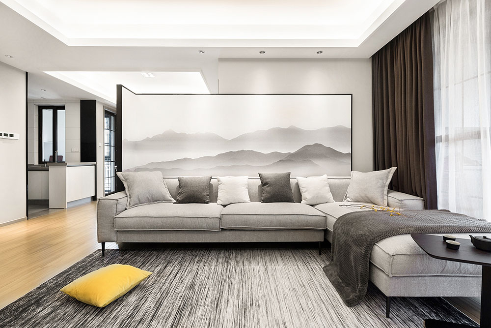 簡約中式風(fēng)格室內(nèi)家裝案例效果圖-客廳 簡約中式風(fēng)格室內(nèi)家裝案例效果圖-客廳