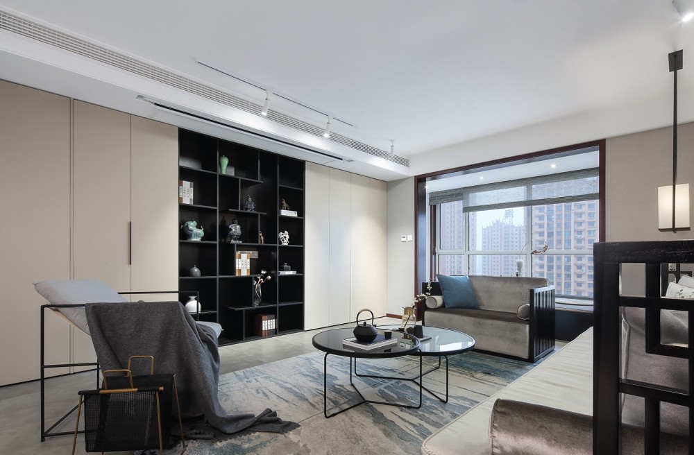 新中式風(fēng)格室內(nèi)家裝案例效果圖-客廳 新中式風(fēng)格室內(nèi)家裝案例效果圖-客廳