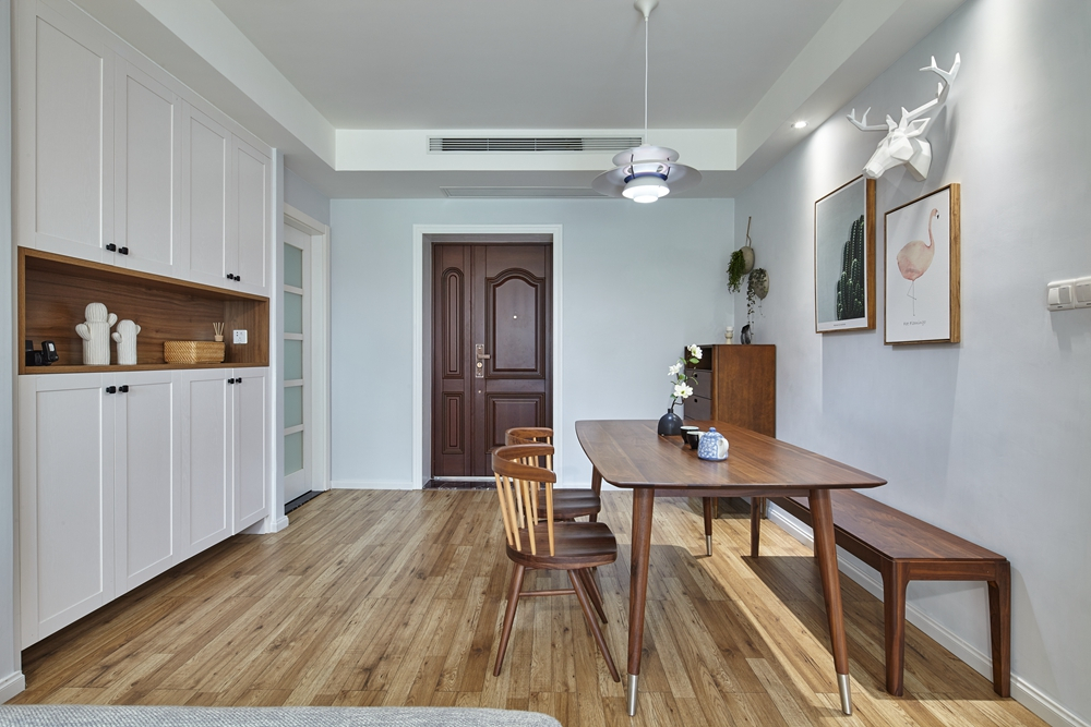 北歐原木風(fēng)格家裝設(shè)計(jì)室內(nèi)裝修效果圖-餐廳 北歐原木風(fēng)格家裝設(shè)計(jì)室內(nèi)裝修效果圖-餐廳