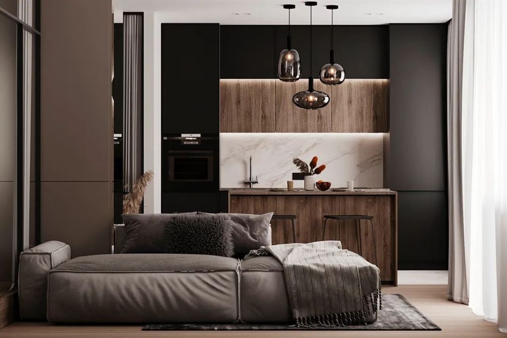 茂名市財富時代現(xiàn)代簡約風(fēng)格三居室裝修案例