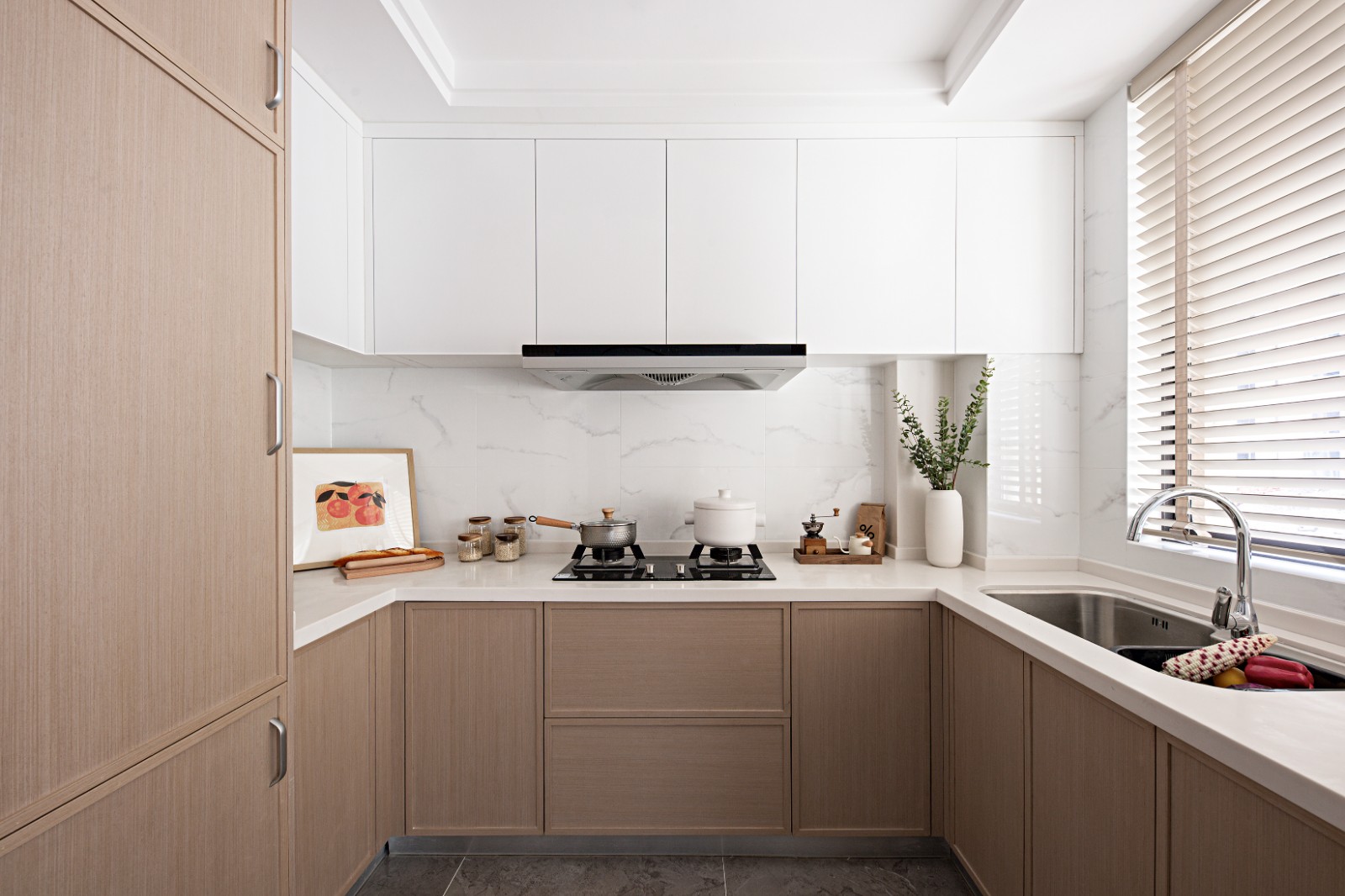 日式禪意風格家裝設(shè)計別墅裝修效果圖-廚房 日式禪意風格家裝設(shè)計別墅裝修效果圖-廚房