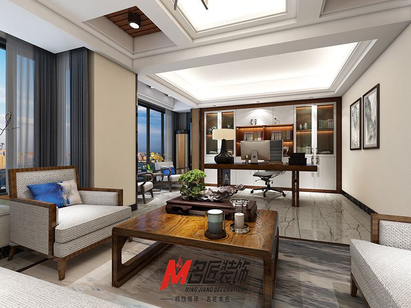 揭陽(yáng)市博雅苑D區(qū)現(xiàn)代風(fēng)格辦公空間裝修案例