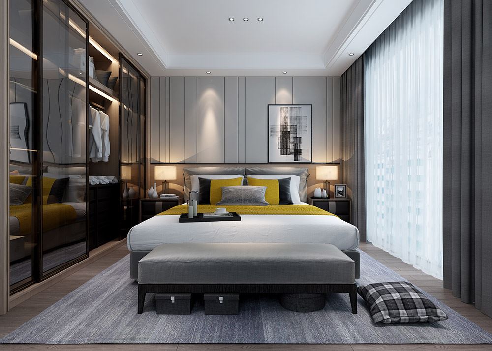 昭通市鳳凰鎮(zhèn)家屬區(qū)現代簡約風格二居室裝修案例