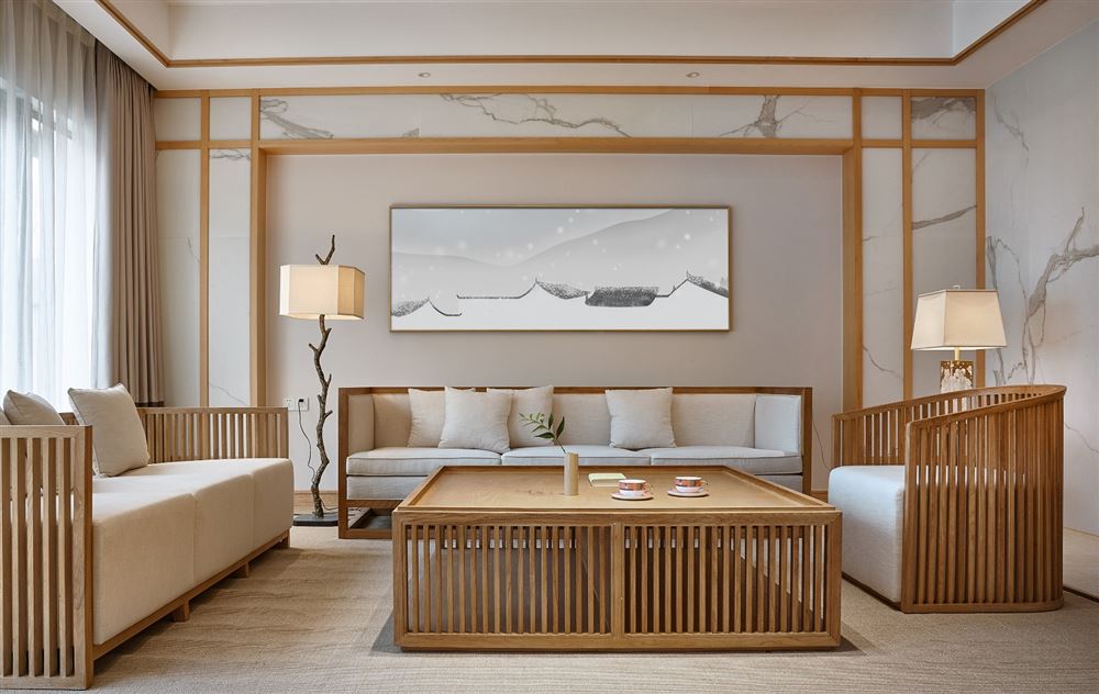 佛山市恒大山湖郡新中式風(fēng)格別墅裝修案例