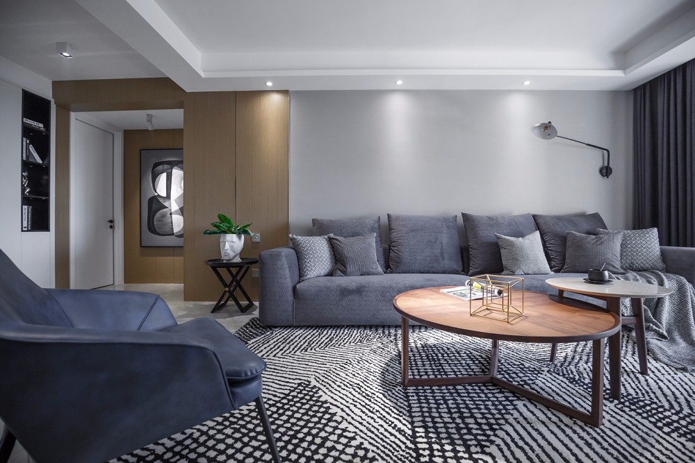 現(xiàn)代簡約風(fēng)格室內(nèi)家裝案例效果圖-客廳 現(xiàn)代簡約風(fēng)格室內(nèi)家裝案例效果圖-客廳