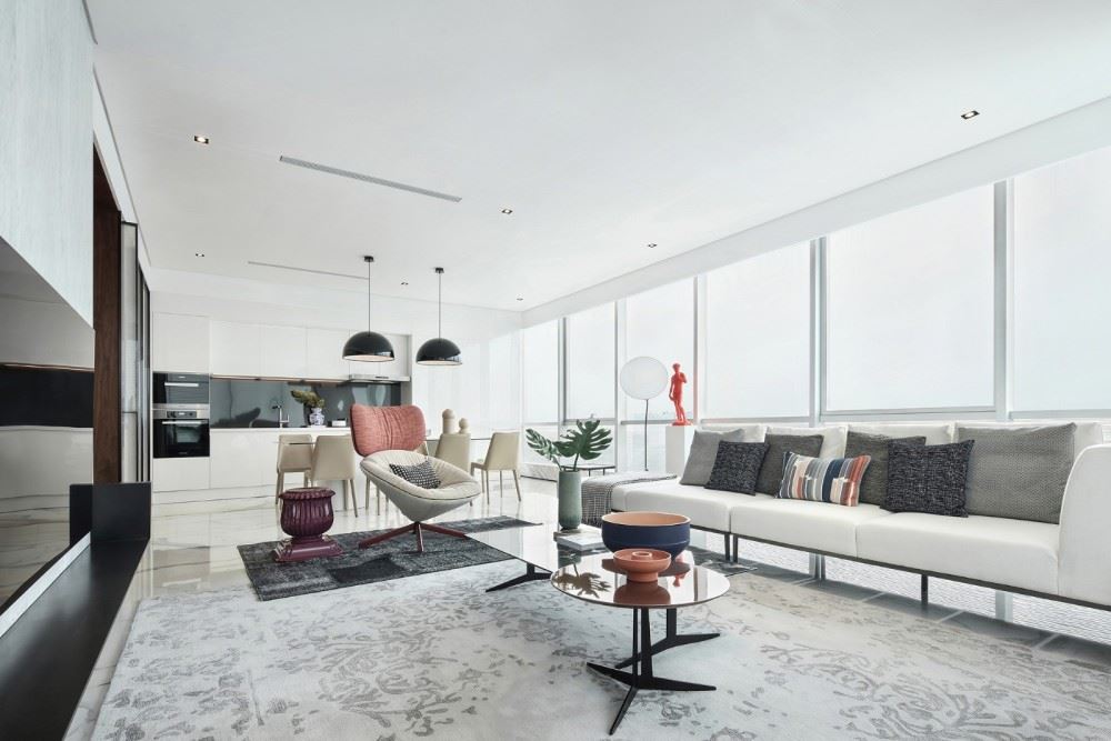 楚雄彝族自治州茶花谷國(guó)際社區(qū)香檳郡小區(qū)現(xiàn)代簡(jiǎn)約風(fēng)格平層裝修案例