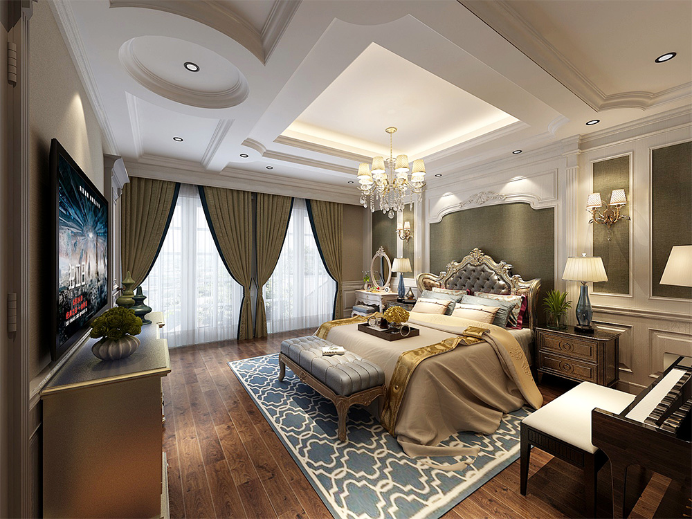 裝修案例經(jīng)典美式風(fēng)格別墅裝修效果圖-公主房裝飾 裝修案例經(jīng)典美式風(fēng)格別墅裝修效果圖-公主房裝飾