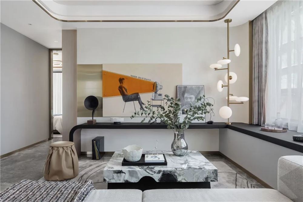 湛江市佳和廣場輕奢風格四居室裝修案例