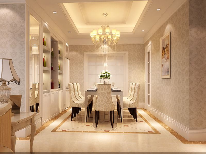 河源市堅(jiān)基美麗城歐式風(fēng)格三居室裝修案例