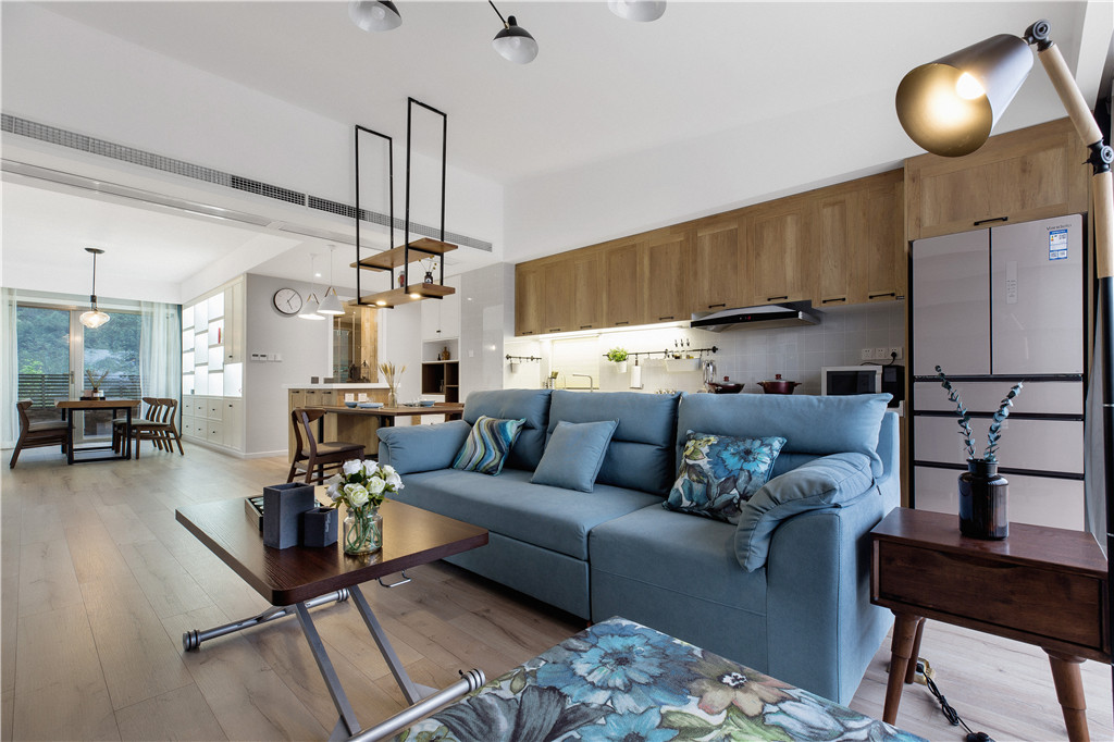 德陽(yáng)市上水灣北歐風(fēng)格三居室裝修案例