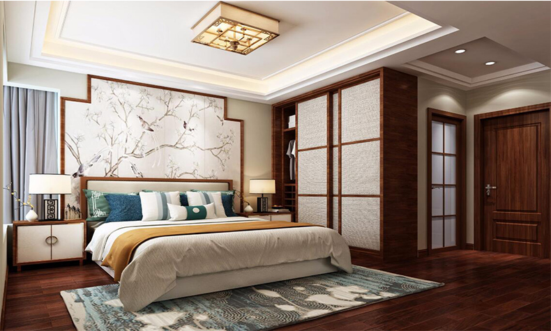 佛山市中建順控·云熙悅城新中式風格四居室裝修案例