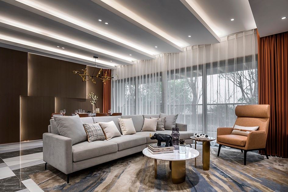 陽江市星港匯輕奢風(fēng)格三居室裝修案例