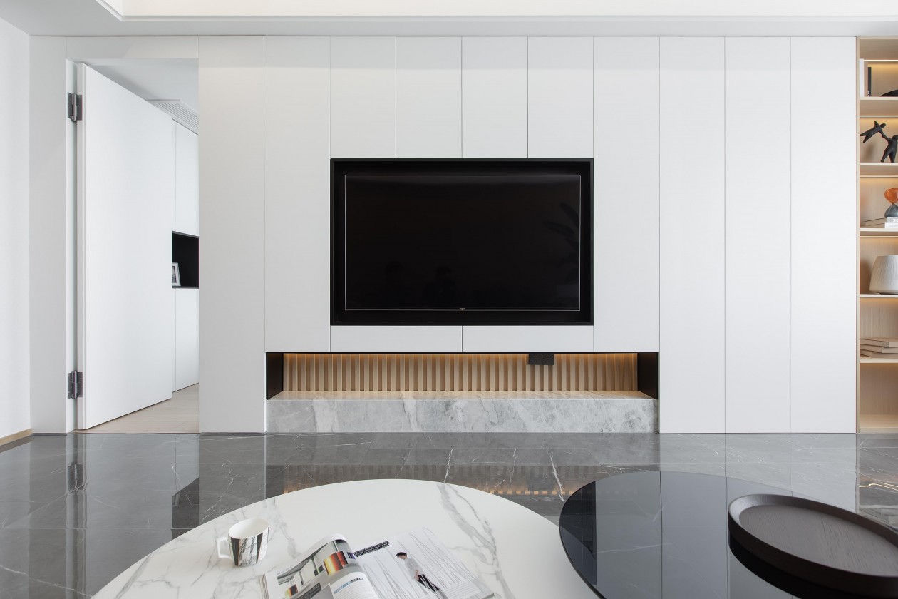 現(xiàn)代簡約風格室內(nèi)家裝案例效果圖-客廳電視背景墻 現(xiàn)代簡約風格室內(nèi)家裝案例效果圖-客廳電視背景墻