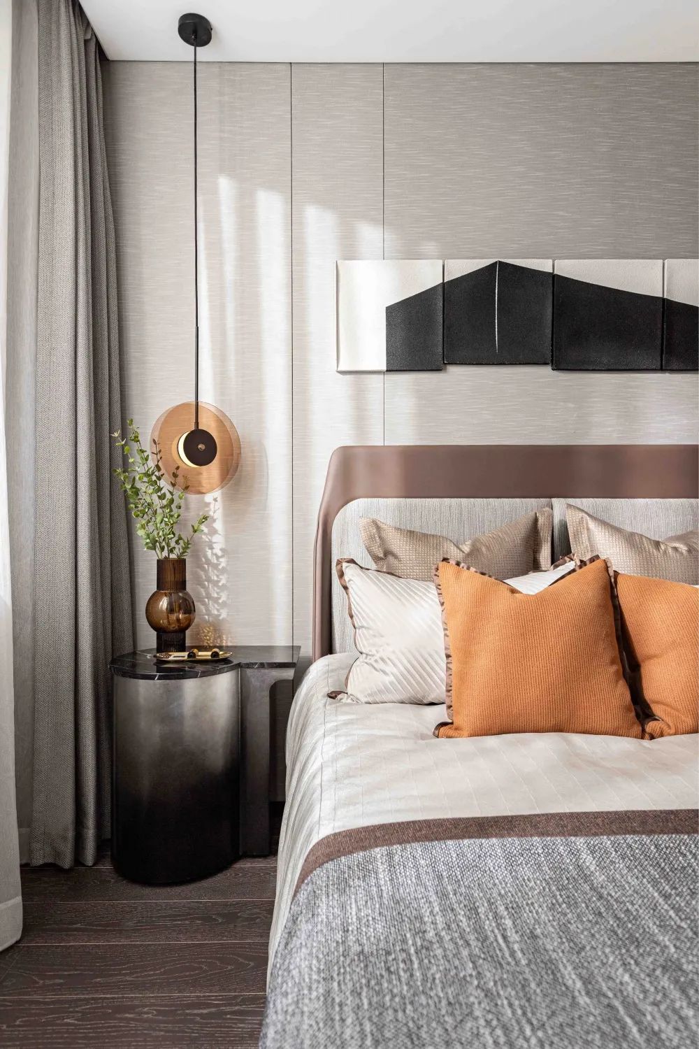 簡(jiǎn)約新中式風(fēng)格室內(nèi)設(shè)計(jì)家裝案例-次臥 簡(jiǎn)約新中式風(fēng)格室內(nèi)設(shè)計(jì)家裝案例-次臥