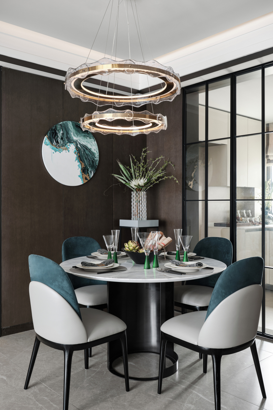 現(xiàn)代中式風(fēng)格家裝設(shè)計(jì)室內(nèi)裝修效果圖-餐廳 現(xiàn)代中式風(fēng)格家裝設(shè)計(jì)室內(nèi)裝修效果圖-餐廳