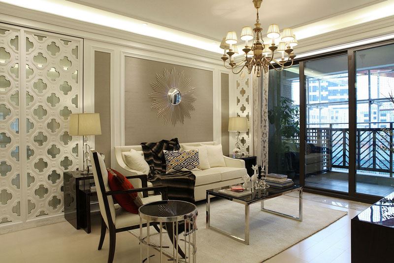 佛山市旭輝雅居樂清樾歐式風格三居室裝修案例