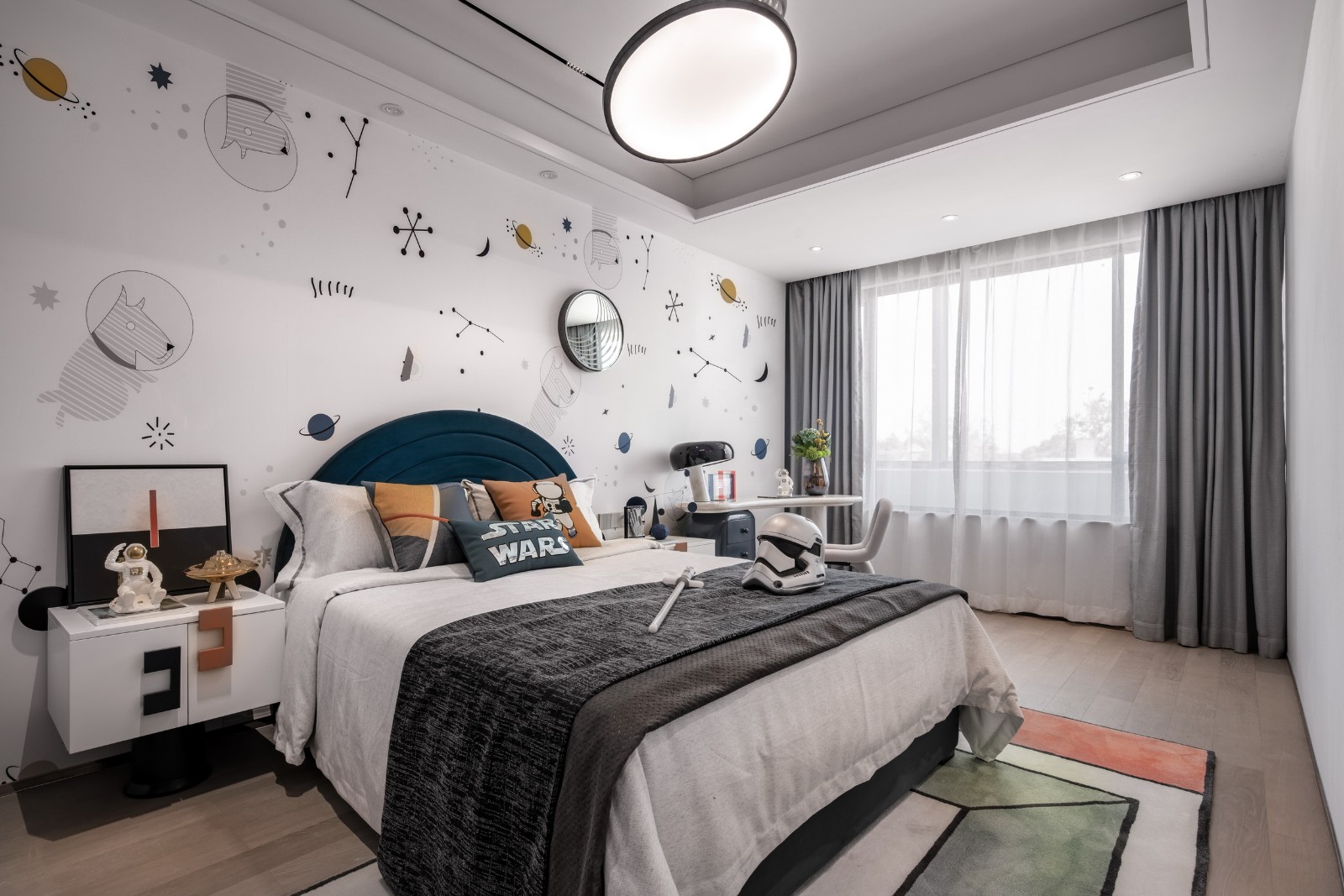 現(xiàn)代簡(jiǎn)約風(fēng)格室內(nèi)設(shè)計(jì)家裝案例-兒童房 現(xiàn)代簡(jiǎn)約風(fēng)格室內(nèi)設(shè)計(jì)家裝案例-兒童房