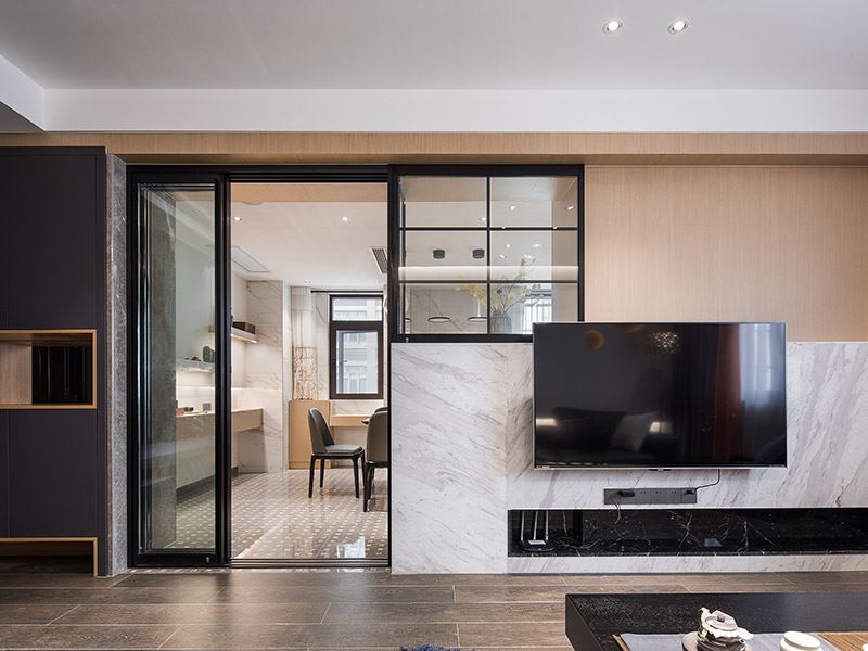 常州市朗詩(shī)新北綠郡商住樓現(xiàn)代簡(jiǎn)約風(fēng)格四居室裝修案例