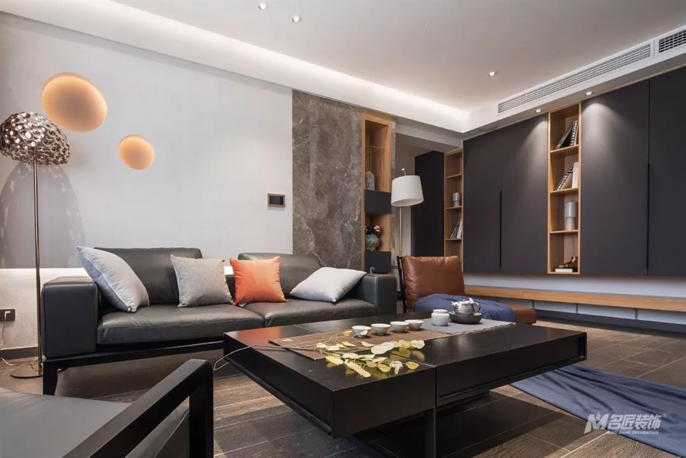 常州市朗詩(shī)新北綠郡商住樓輕奢風(fēng)格三居室裝修案例