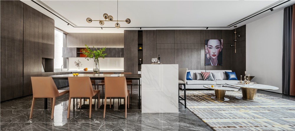 現(xiàn)代輕奢風(fēng)格家裝設(shè)計(jì)室內(nèi)裝修效果圖-餐廳 現(xiàn)代輕奢風(fēng)格家裝設(shè)計(jì)室內(nèi)裝修效果圖-餐廳