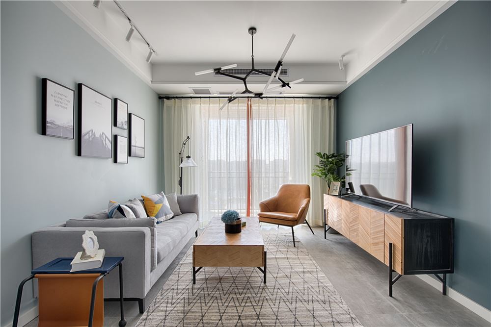 廣州市美林湖畔北歐風格三居室裝修案例