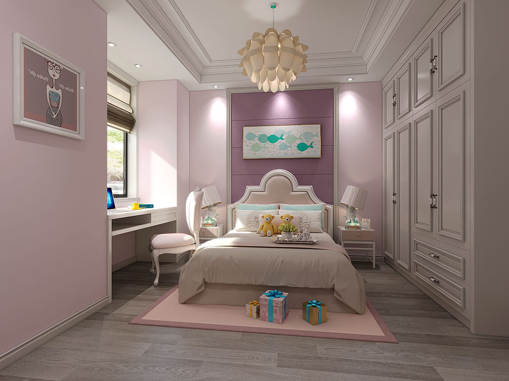 裝修公司簡歐風(fēng)格室內(nèi)裝修效果圖-公主房 裝修公司簡歐風(fēng)格室內(nèi)裝修效果圖-公主房